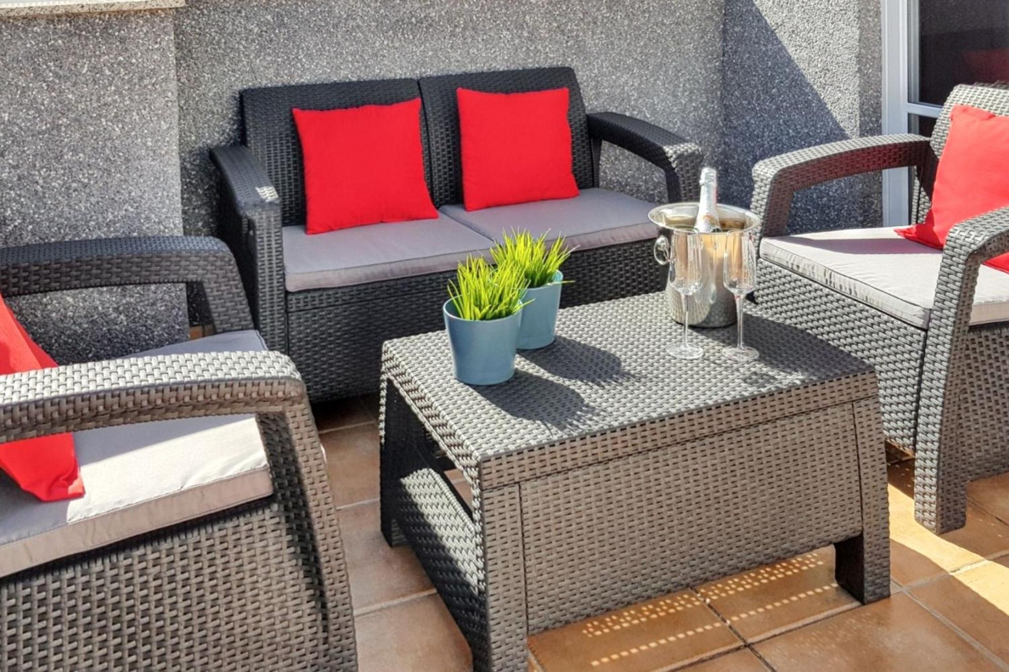 Bright Apartment In Puerto De Santiago 65 M² Terrace Exterior foto